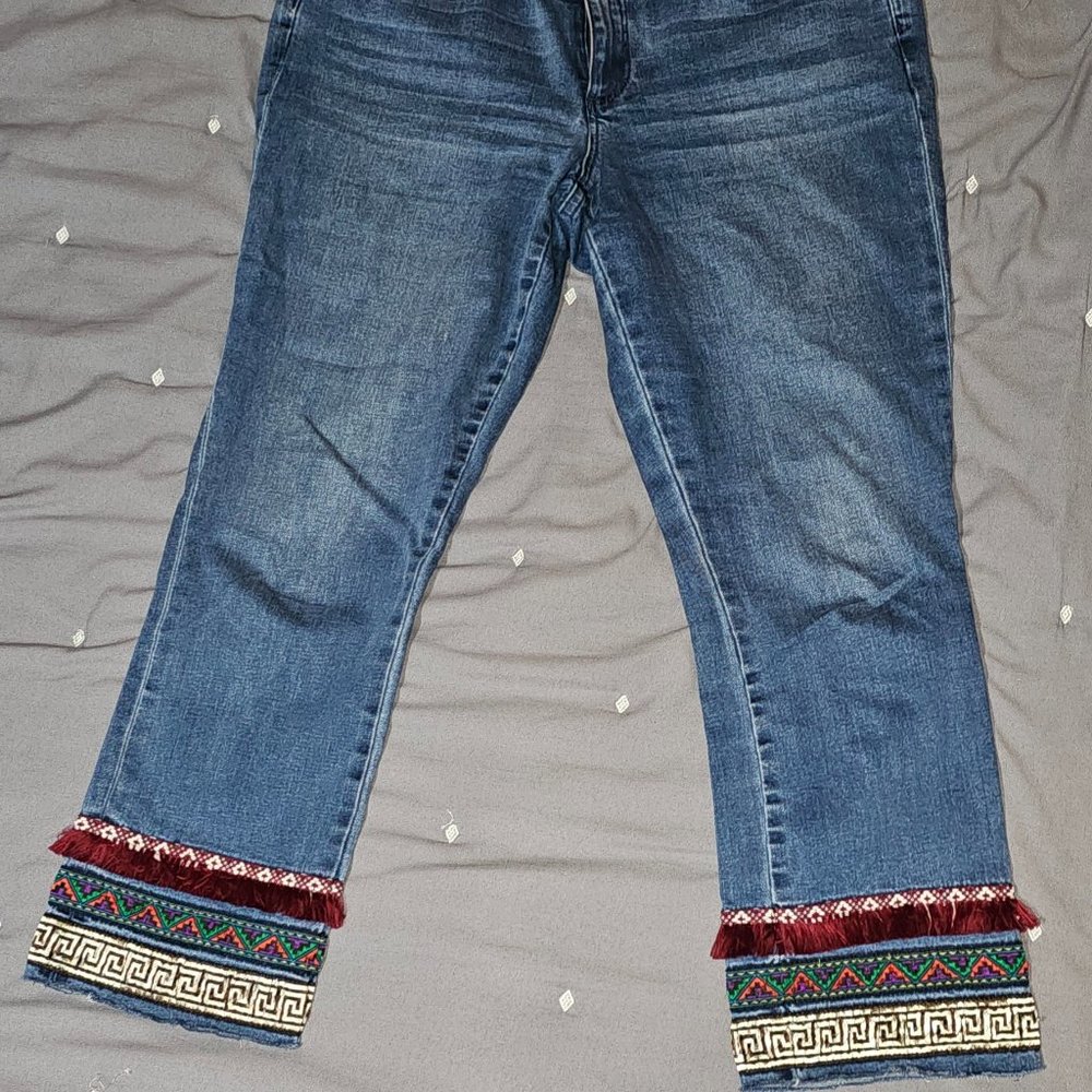 Vintage Straight Crop Jeans - Madagascar
